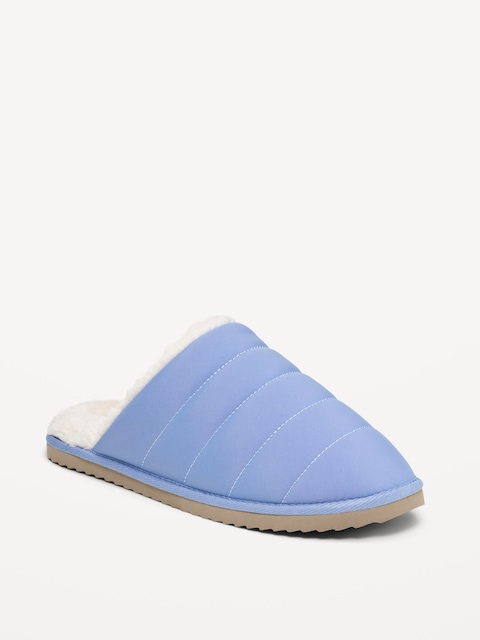Puffer Sherpa Slippers for Women