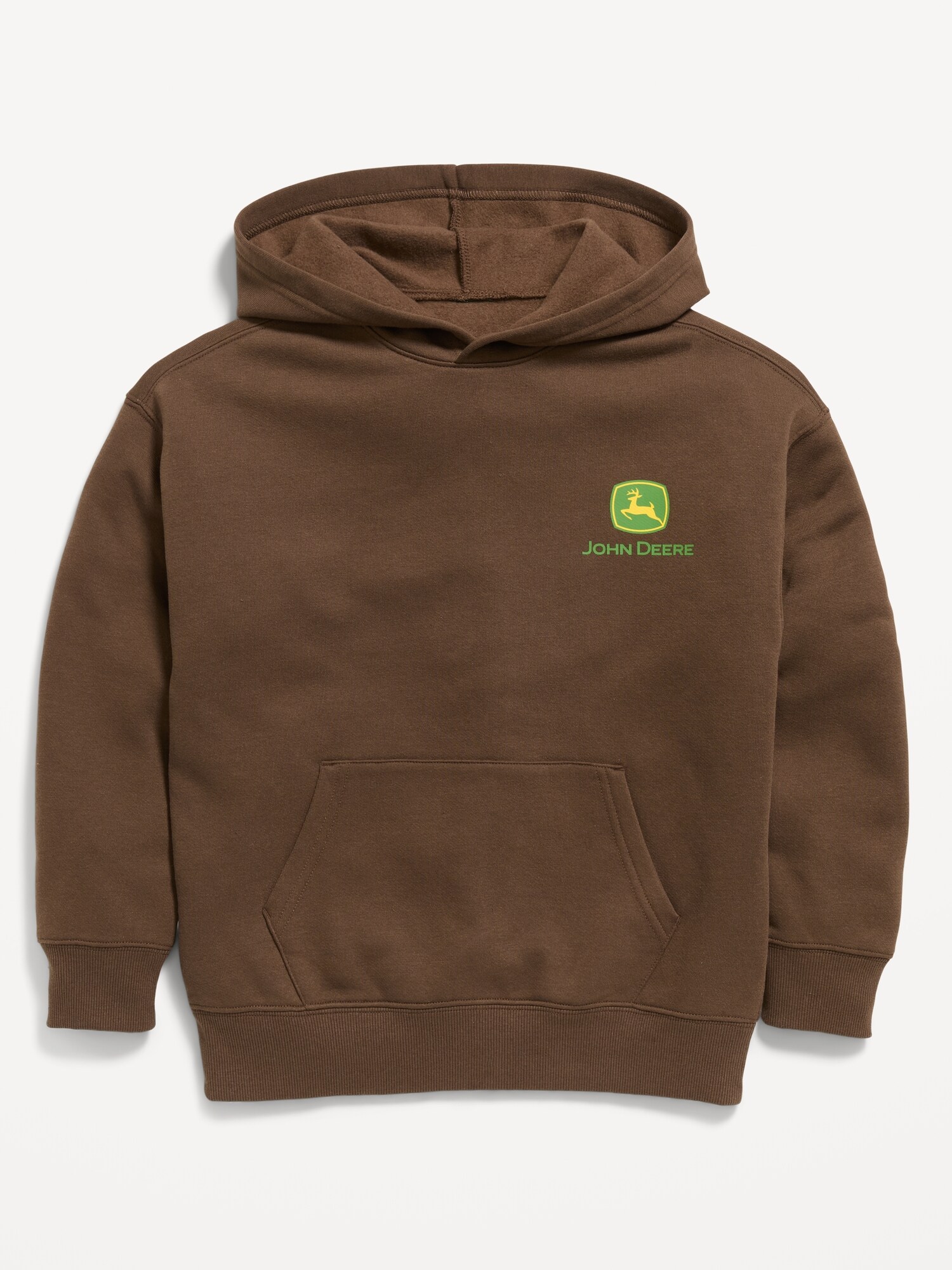 Детское худи Old Navy John Deere оверсайз унисекс, цвет: Тёмный орех — фото 2