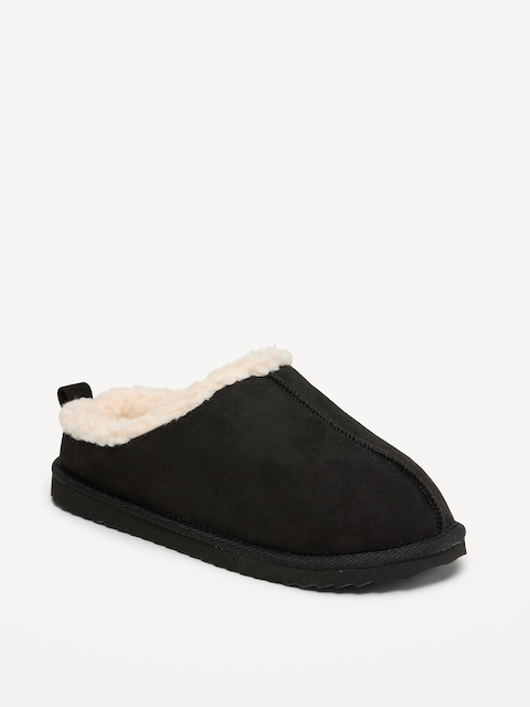 Faux-Suede Mule Slippers for Boys