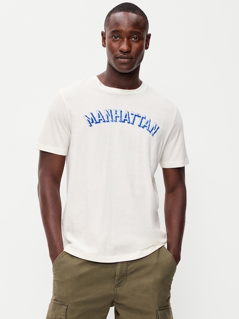 Soft-Washed Crew-Neck Graphic T-Shirt
