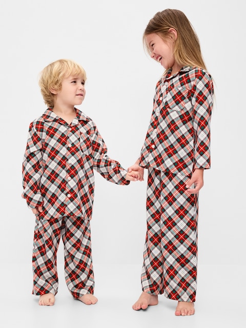 Unisex Flannel Pajama Set for Toddler