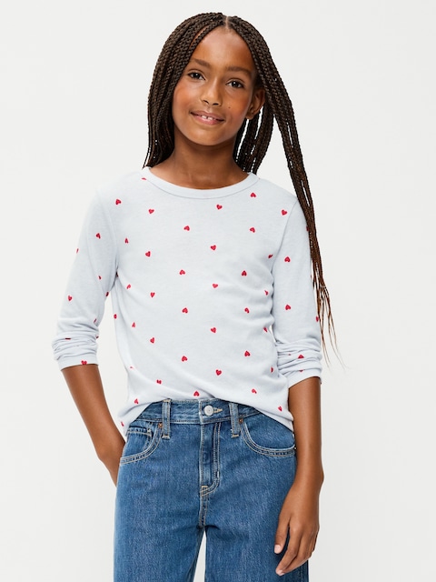Printed Softest Long-Sleeve T-Shirt for Girls