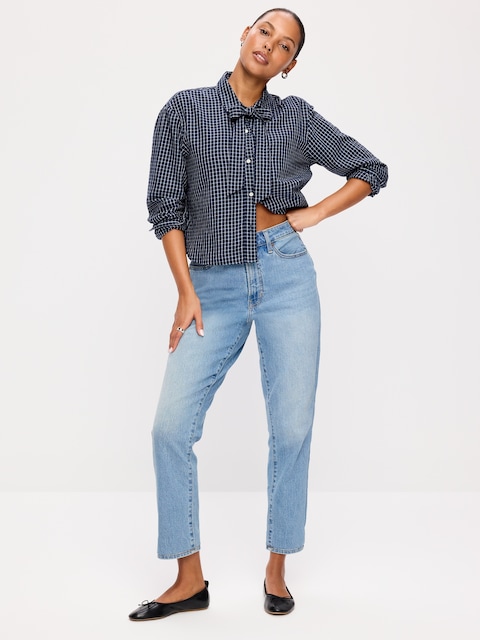 Curvy High-Waisted OG Straight Ankle Jeans