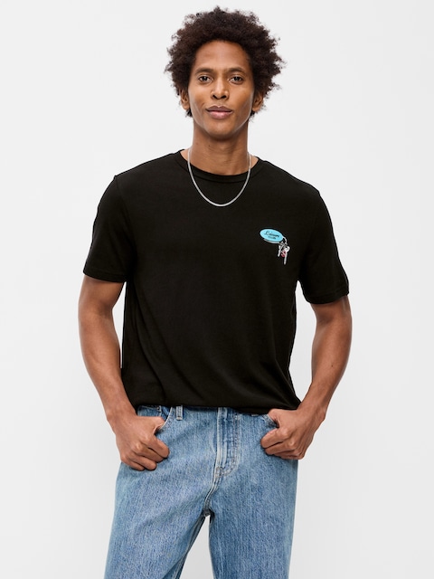 Soft-Washed Crew-Neck Graphic T-Shirt
