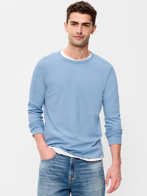 Crew-Neck Waffle T-Shirt